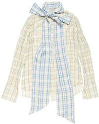 Acne Studios - Sleeveless Silk Blouse - Lyst
