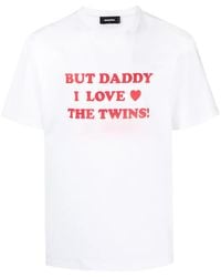 DSquared² - Slogan-Print Cotton T-Shirt - Lyst