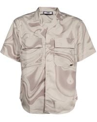 BALR - Swirl-Print Flap-Pocket Shirt - Lyst