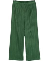 Pleats Please Issey Miyake - March Pleated Wide-leg Trousers - Lyst