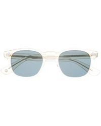 Garrett Leight - Transparent Square-Frame Sunglasses - Lyst
