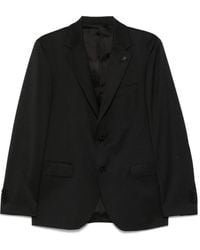 Lardini - Blazer Met Enkele Rij Knopen - Lyst