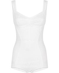 Dolce & Gabbana - Jacquard Corset Bustier - Lyst