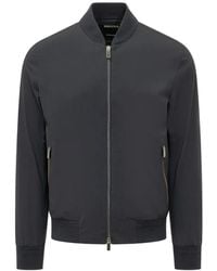 ZEGNA - Zip-Up Blouson Jacket - Lyst
