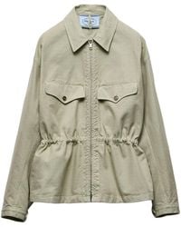 Prada - Leichte Jacke Mit Reißverschluss - Lyst