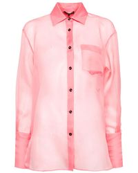 Kiki de Montparnasse - Laser-Cut Butterfly Organza Shirt - Lyst