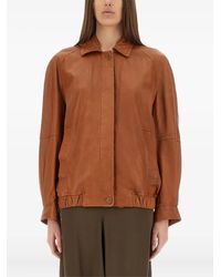 Salvatore Santoro - Leather Bomber Jacket - Lyst