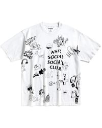 ANTI SOCIAL SOCIAL CLUB - Illustrated-Print T-Shirt - Lyst