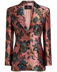 Etro - Floral Jacquard Jacket - Lyst