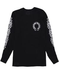 Chrome Hearts - Horseshoe-Print Waffle-Knit T-Shirt - Lyst