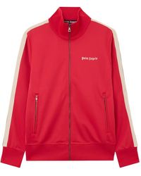 Palm Angels - Veste Zippée À Bandes Logos - Lyst