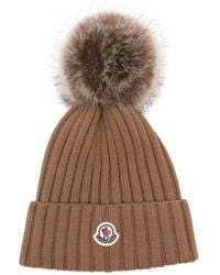 Moncler - Pon Pon Wool Beanie - Lyst