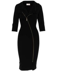 ROSERRY - Chelsea Zip-Detail Midi Dress - Lyst