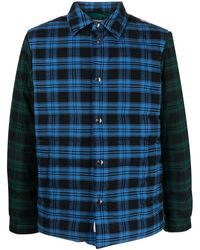 Woolrich - Panelled Check-pattern Shirt Jacket - Lyst