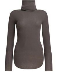 Rick Owens - Ribbed-Knit Turtleneck Sweater - Lyst