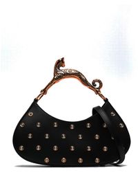 Lanvin - Cat-handle Leather Tote Bag - Lyst