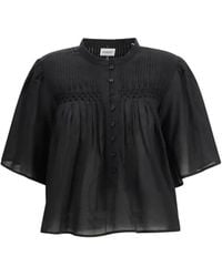 Isabel Marant - Pleated Buttoned Shirt - Lyst