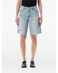 Levi's - Baggy Dad Distressed Denim Shorts - Lyst