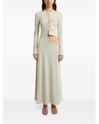 Christopher Esber - Robe Longue Évasée À Découpe Et Détail Torsadé - Lyst