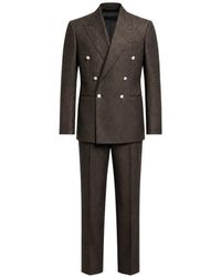 Franzese Collection - Pinstriped Double-Breasted Suit - Lyst