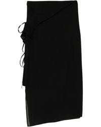 Limi Feu - Lace-Up Asymmetric Skirt - Lyst
