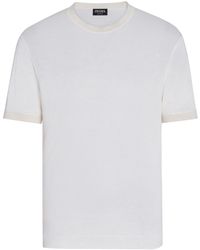 Zegna - T-Shirt aus Seide - Lyst
