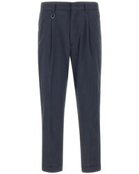 Paolo Pecora - Pleated Turned-Up Trousers - Lyst