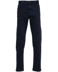 ZEGNA - Vaqueros de talle medio con parche del logo - Lyst