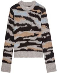 Zadig & Voltaire - Malty Patterned Crew-Neck Sweater - Lyst