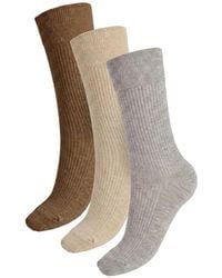 Wolford - Ribbed-Knit Stretch-Cotton Socks (Set Of Three) - Lyst