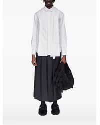 Simone Rocha - Katoenen Overhemd Met Omgekeerde Naad - Lyst