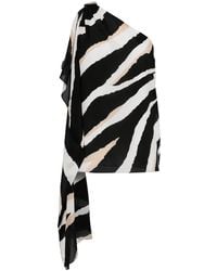 Elie Saab - Zebra-Print Silk Top - Lyst