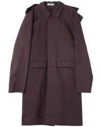 Rier - Collared Single-Breasted Coat - Lyst