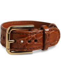 Dolce & Gabbana - Crocodile-Effect Buckled Bracelet - Lyst