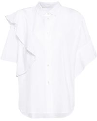 JNBY - Ruffled Short-Sleeve Shirt - Lyst