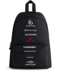 Balenciaga - Mochila Explorer con logo bordado - Lyst