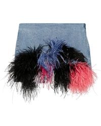 Loulou - Falda corta vaquera - Lyst