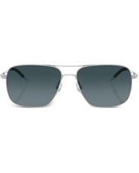 Oliver Peoples - Navigator-Frame Sunglasses - Lyst