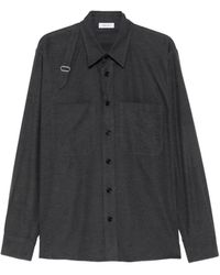 McQueen - Harness-Detail Patch-Pocket Overshirt - Lyst