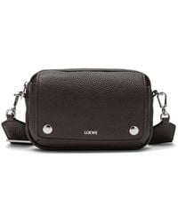 Loewe - Small Pebble Logo-Print Grained Shoulder Bag - Lyst