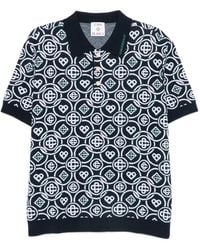 CASABLANCA - Polo À Motif Monogrammé - Lyst