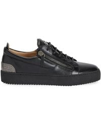 Giuseppe Zanotti - Frankie Back-Plate Double-Zip Low-Top Sneakers - Lyst