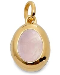 Monica Vinader - October Birthstone Locket Necklace - Lyst