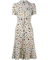 McQueen - Obsession Print Shirt Dress - Lyst