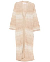 MC2 Saint Barth - Tonia Vest Met Chevron Streep En Lurex - Lyst