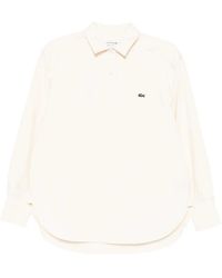 Lacoste - Logo Flannel Blouses - Lyst