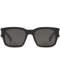 Saint Laurent - Rectangle Logo Sunglasses - Lyst