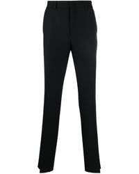 Fendi - Pantaloni sartoriali con placca logo - Lyst