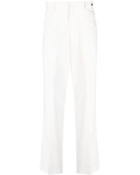 Tagliatore - Pantalon droit en coton à détails plissés - Lyst