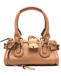 Chloé - Small Paddington Leather Padlock Tote Bag - Lyst